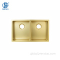 Nano Gold Sink Golden Sink PVD Nano Stainless Steel Kitchen Sink Supplier